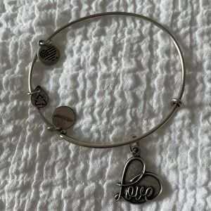 Silver Love Heart Alex and Ani Bracelet